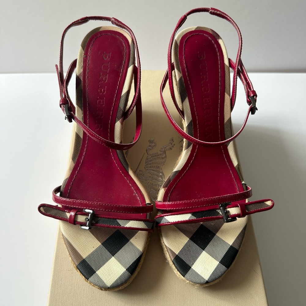 Burberry Wedge Sandal, EU38